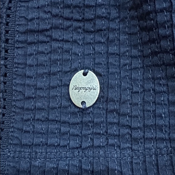 Napapijri Embroidered Eyelet Shirt Cotton & Modal Large - Picture 3 of 8